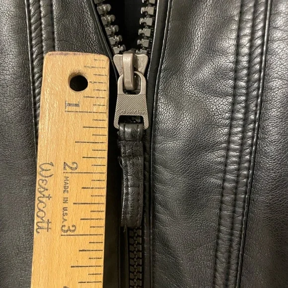 Calvin Klein Faux Leather Biker Jacket Men's Size Small - Picture 14 of 14